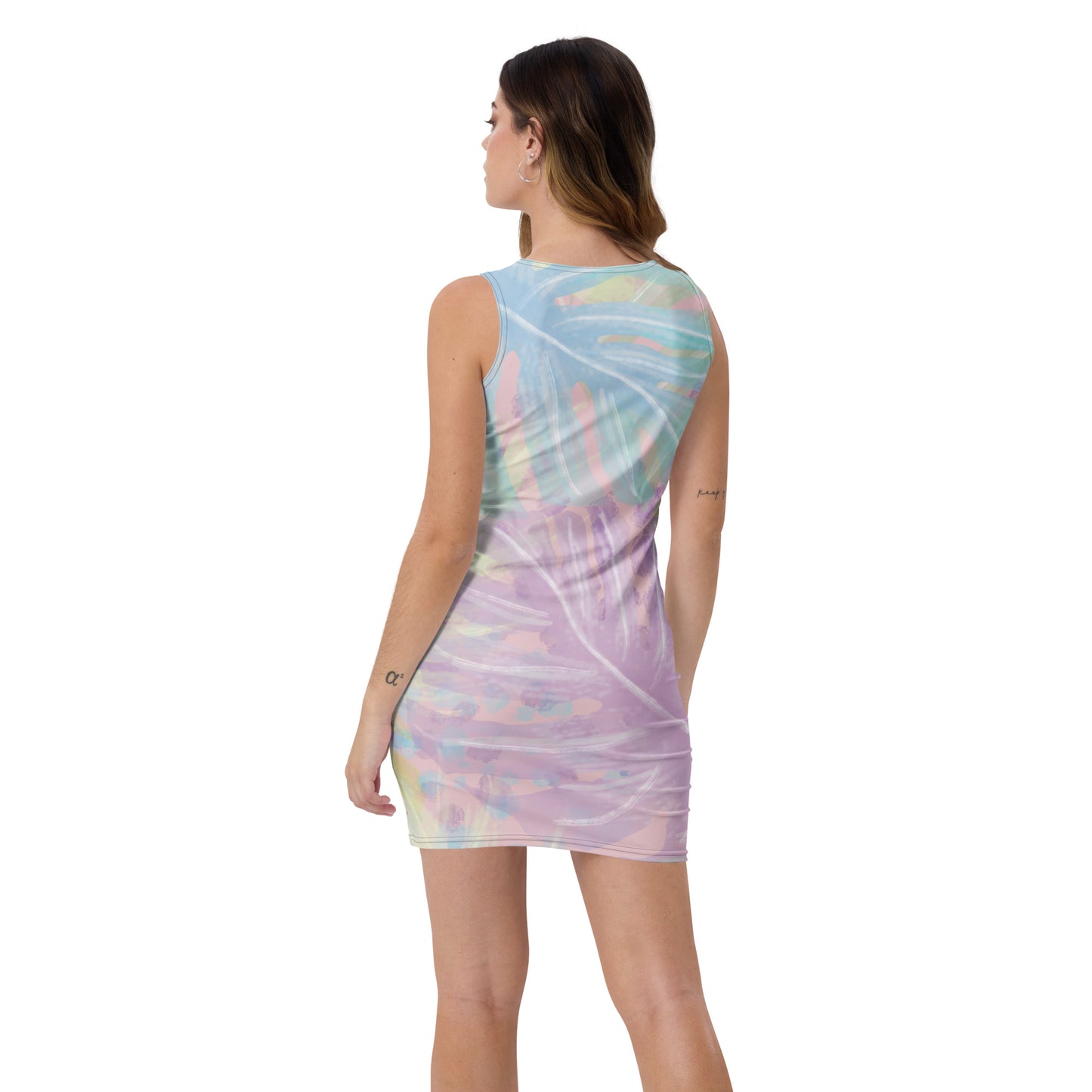 Pastel Palm Dress