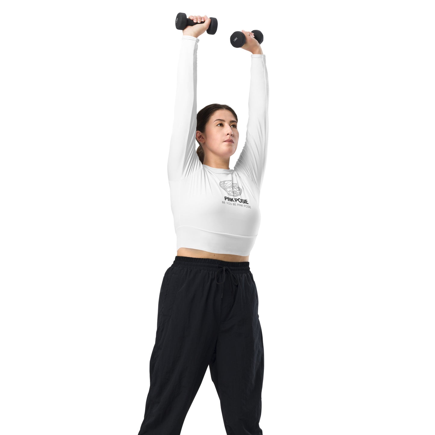 Long Sleeve Crop Top - workout