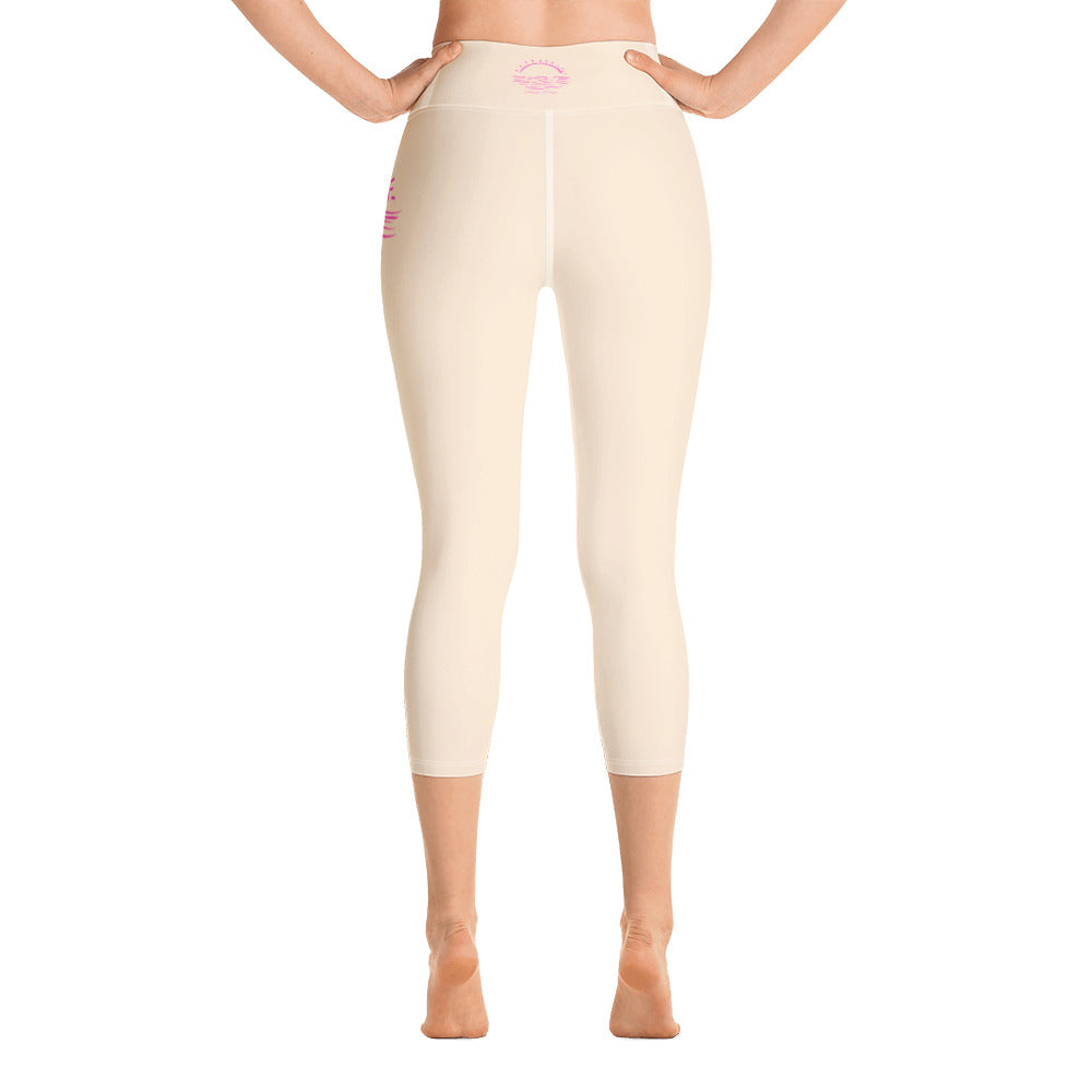 Pink Posie Capri Leggings