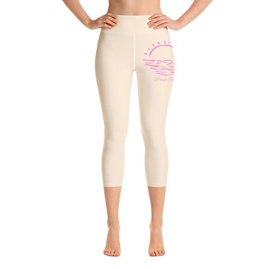 Pink Posie Capri Leggings