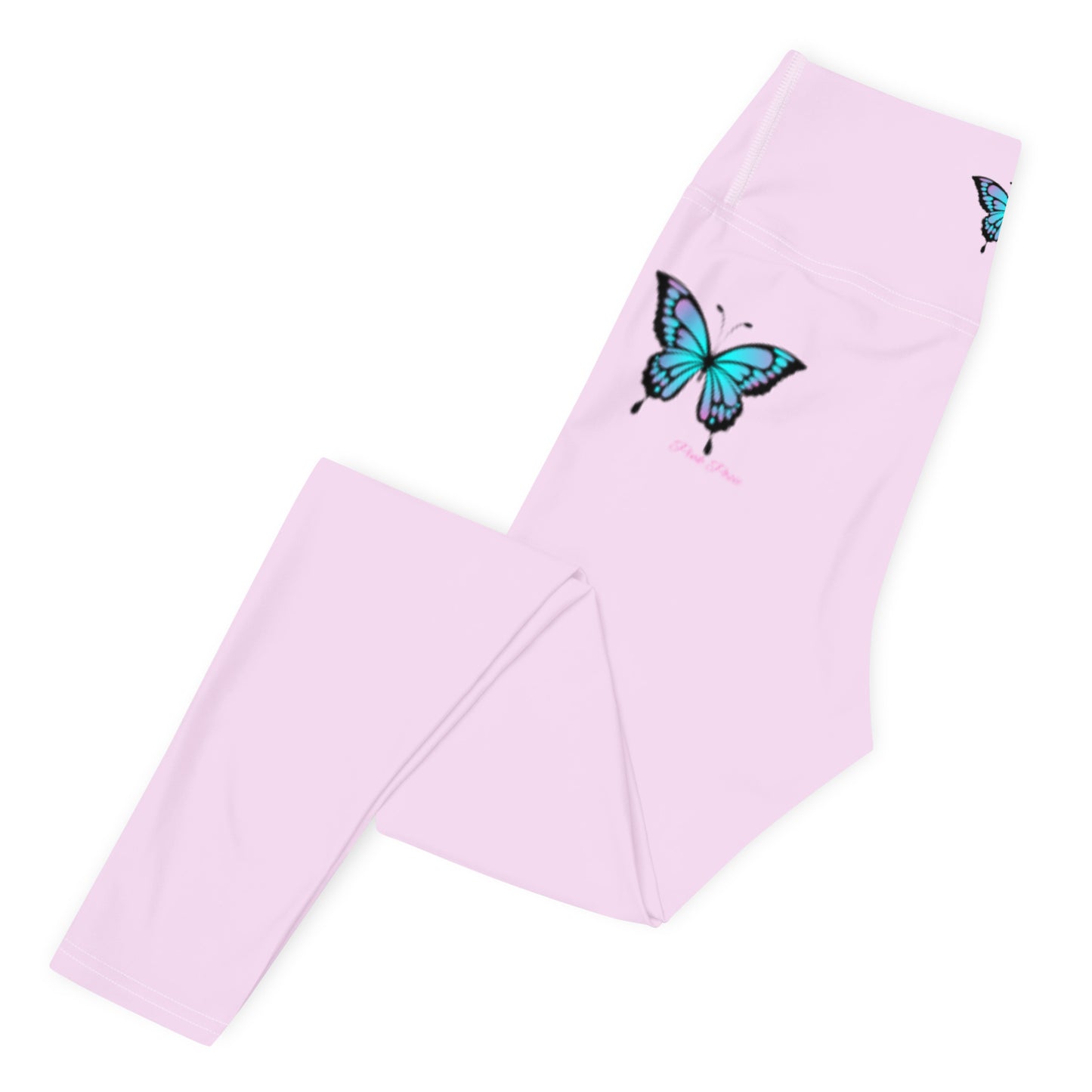 Pink Posie Butterfly Leggings