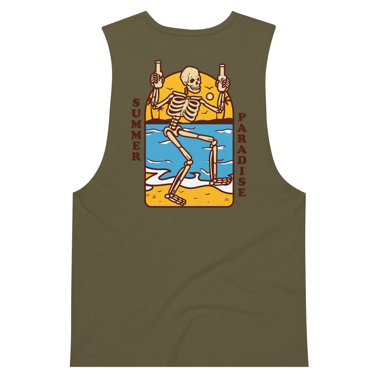 Summer drop arm tank top