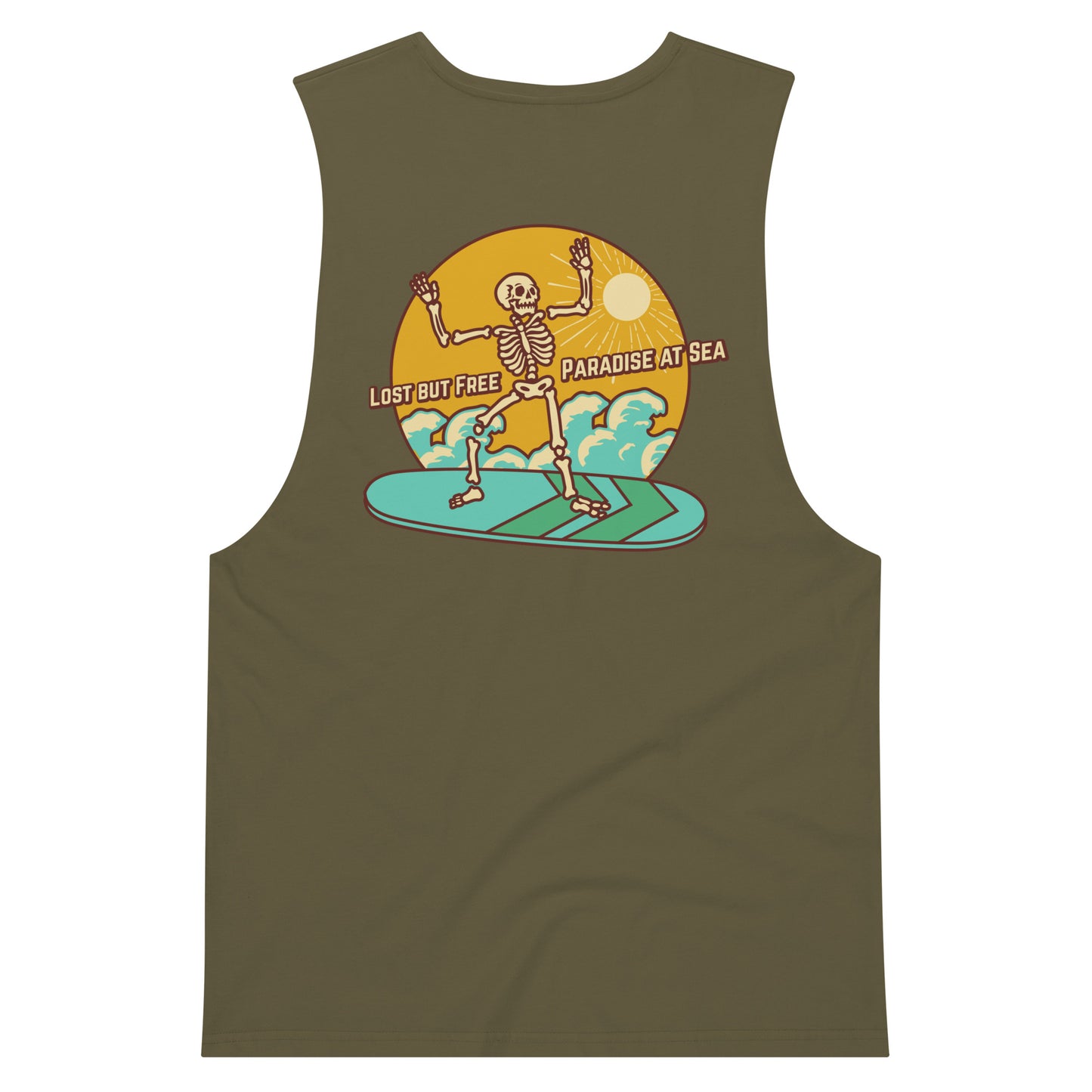 Lost drop arm tank top