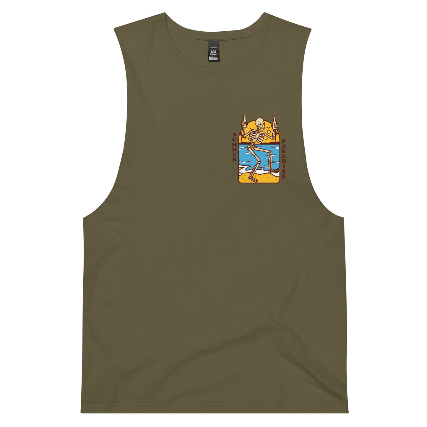 Summer drop arm tank top