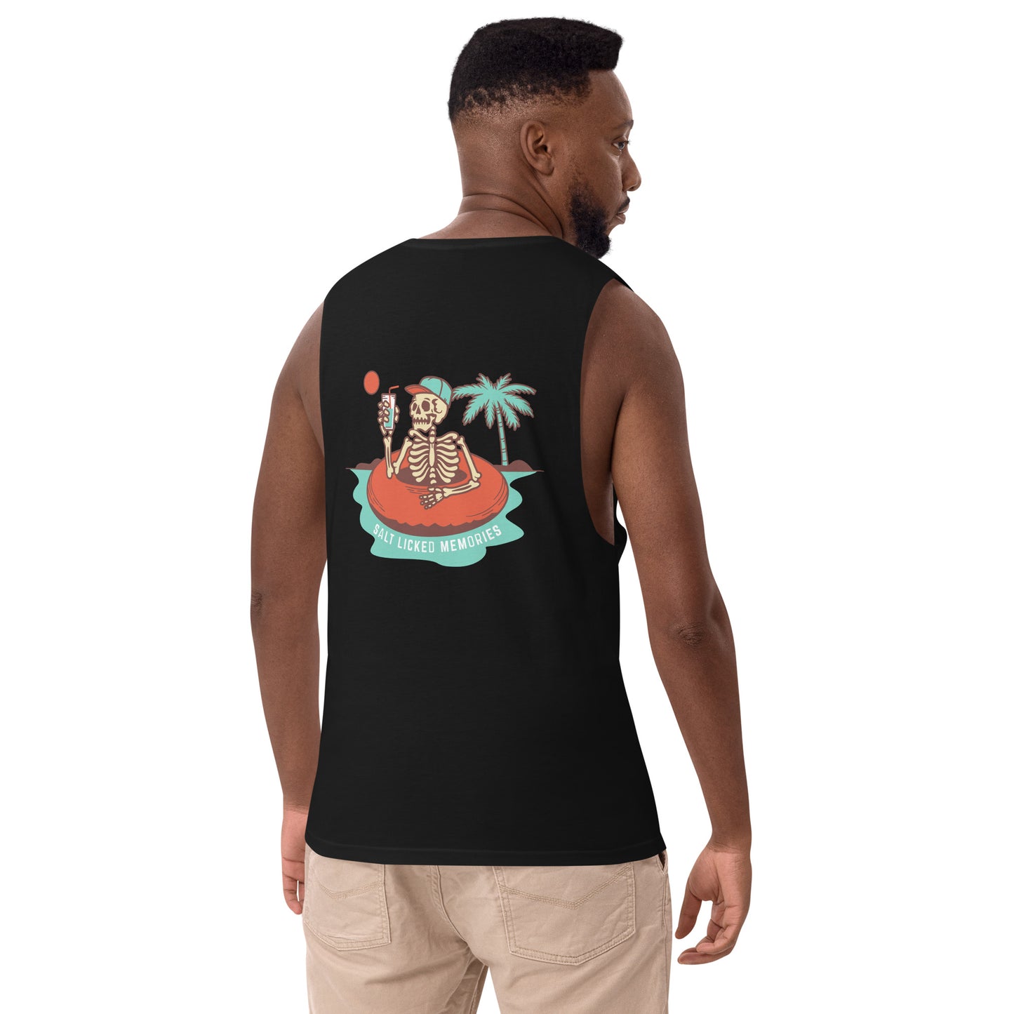 Salt licked drop arm tank top