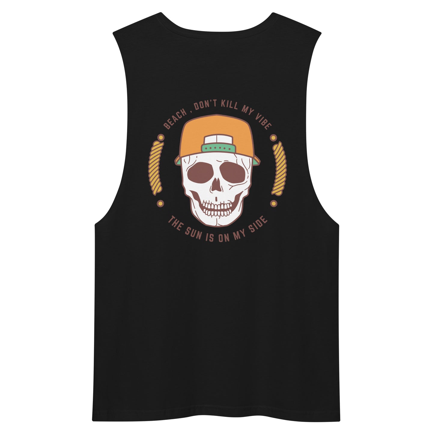 Beach don’t kill my vibe drop arm tank top