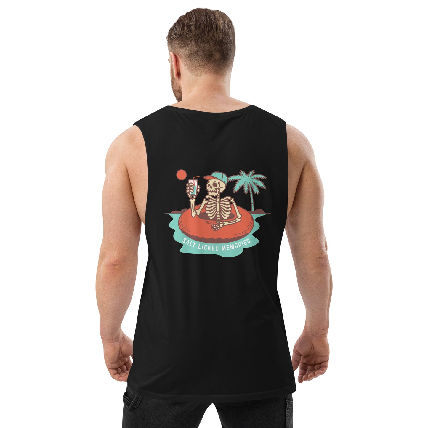 Salt licked drop arm tank top