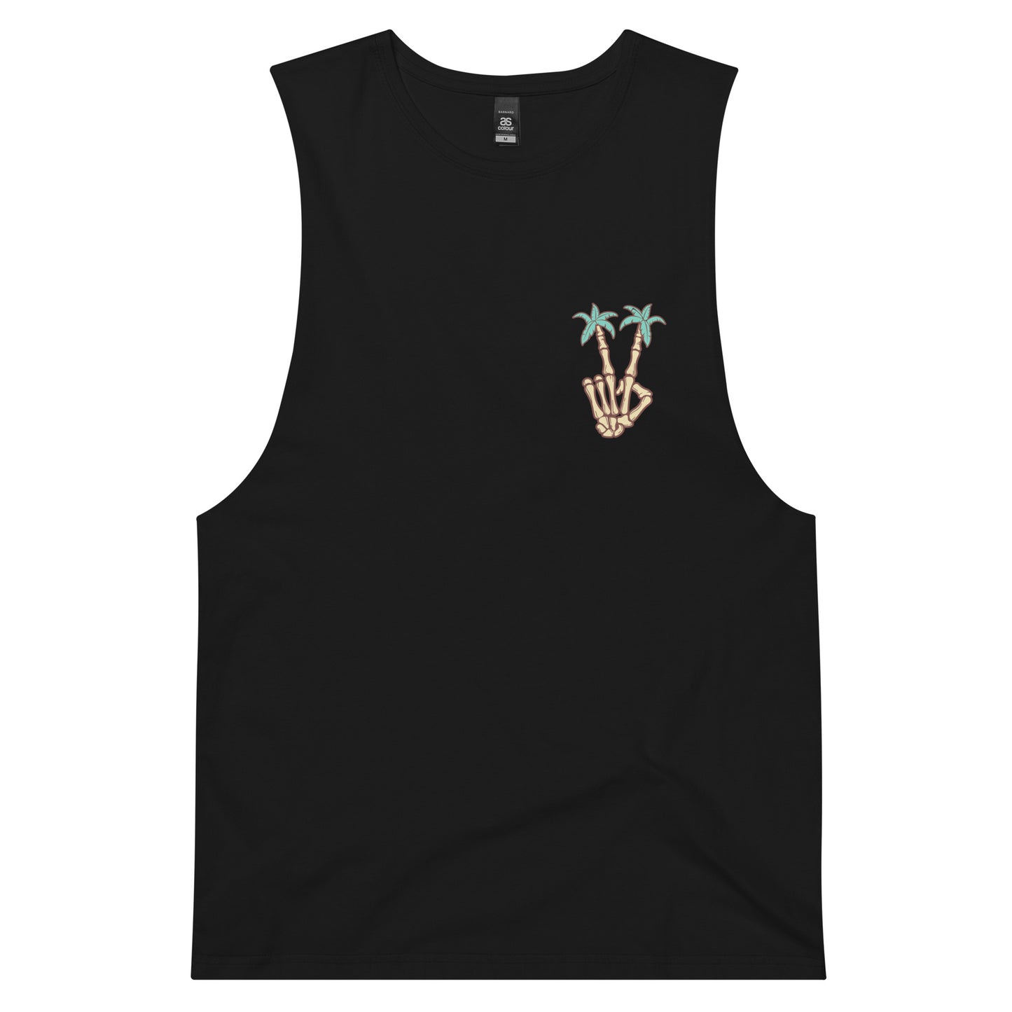 Palm Trees drop arm tank top