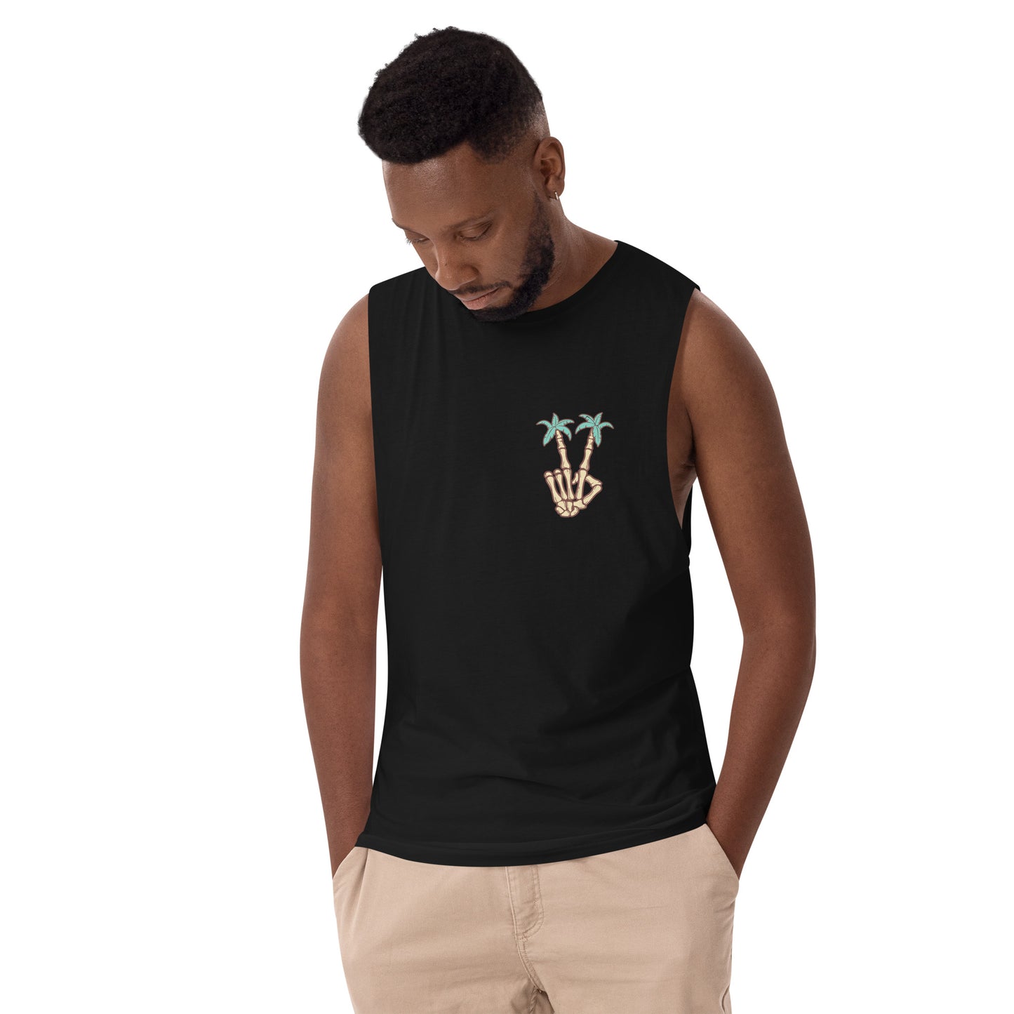 Salt licked drop arm tank top