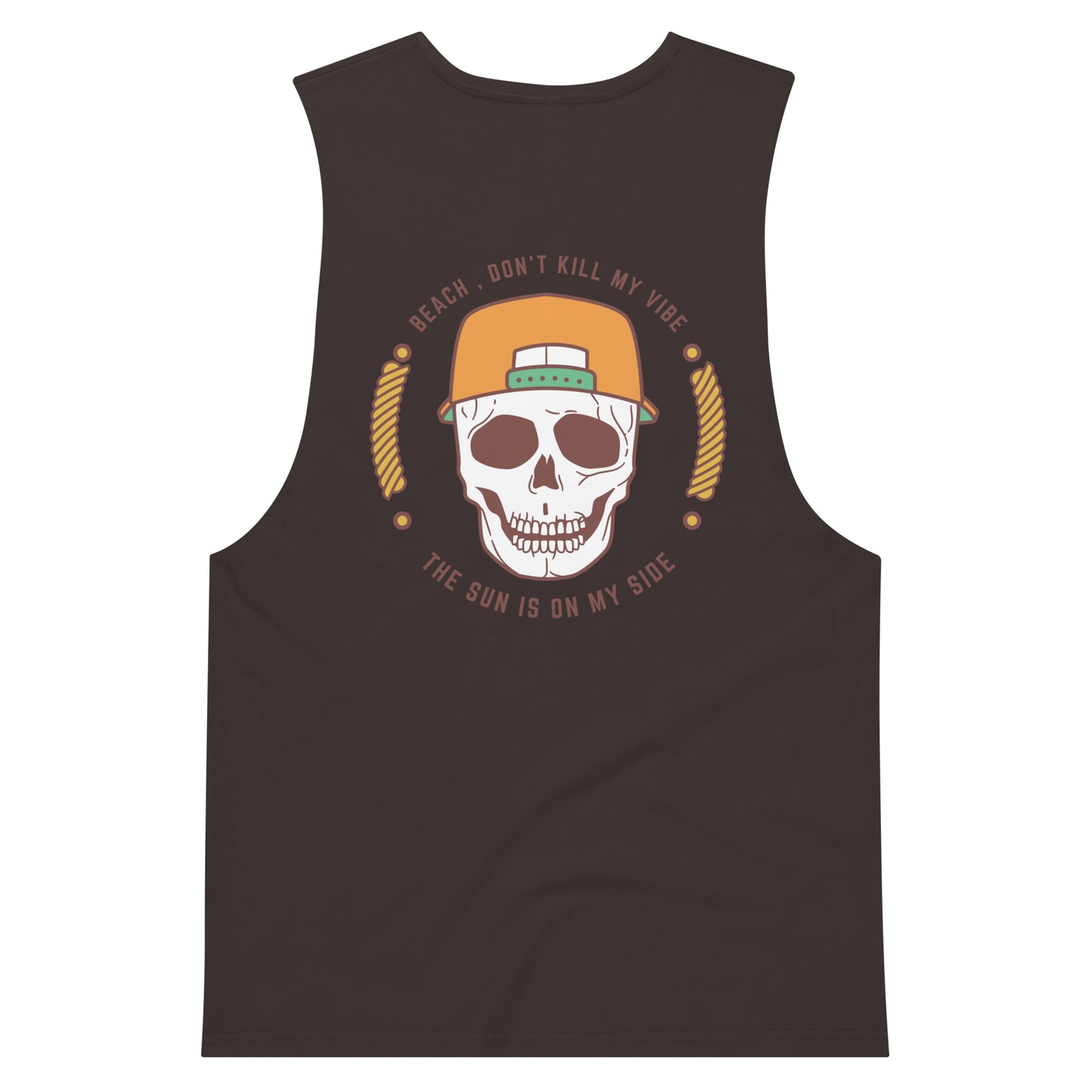 Beach don’t kill my vibe drop arm tank top