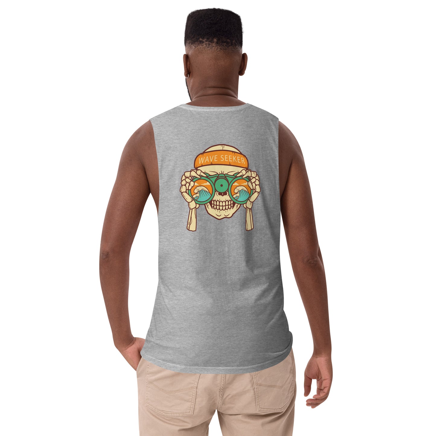 Wave seeker drop arm tank top