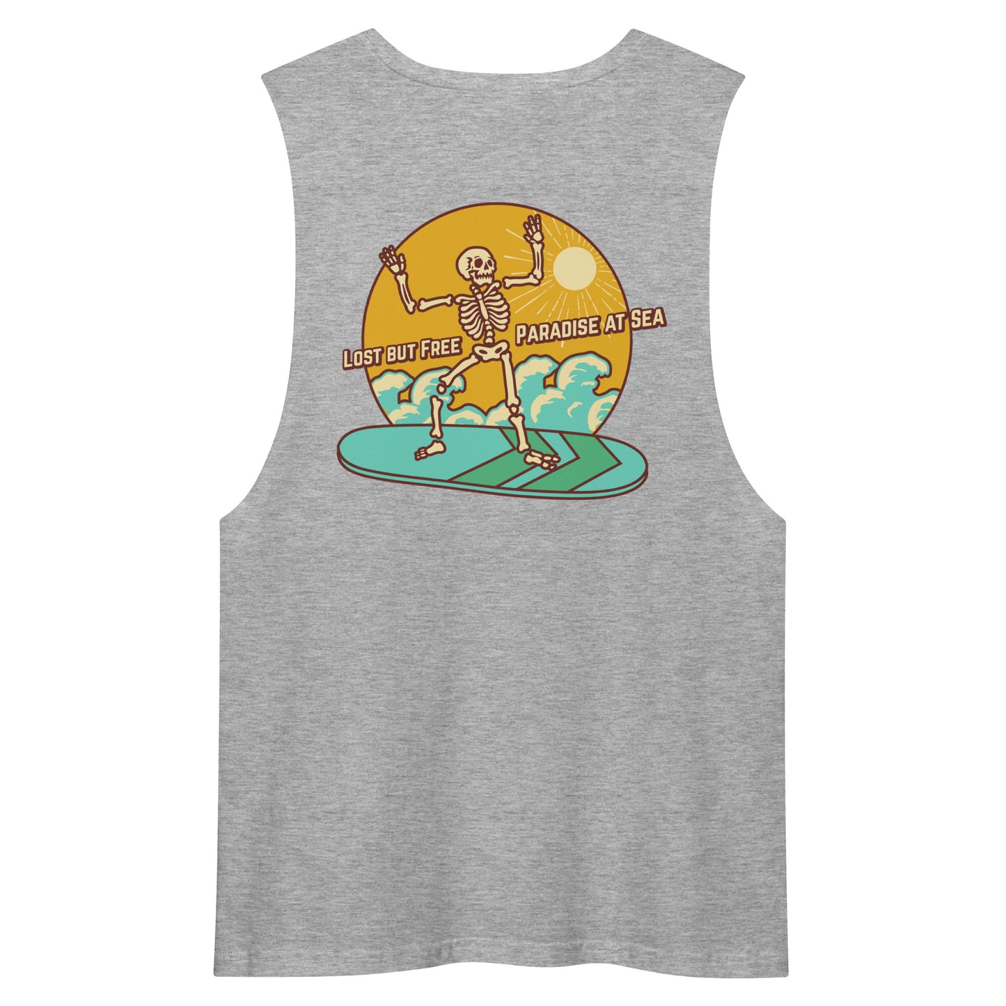 Lost drop arm tank top