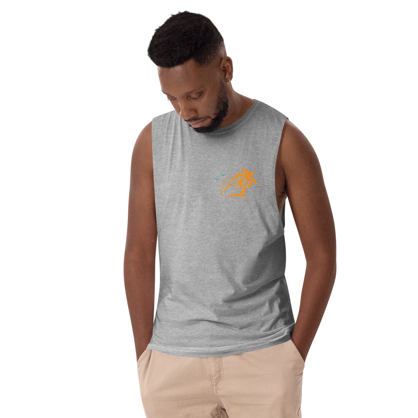 Wave seeker drop arm tank top