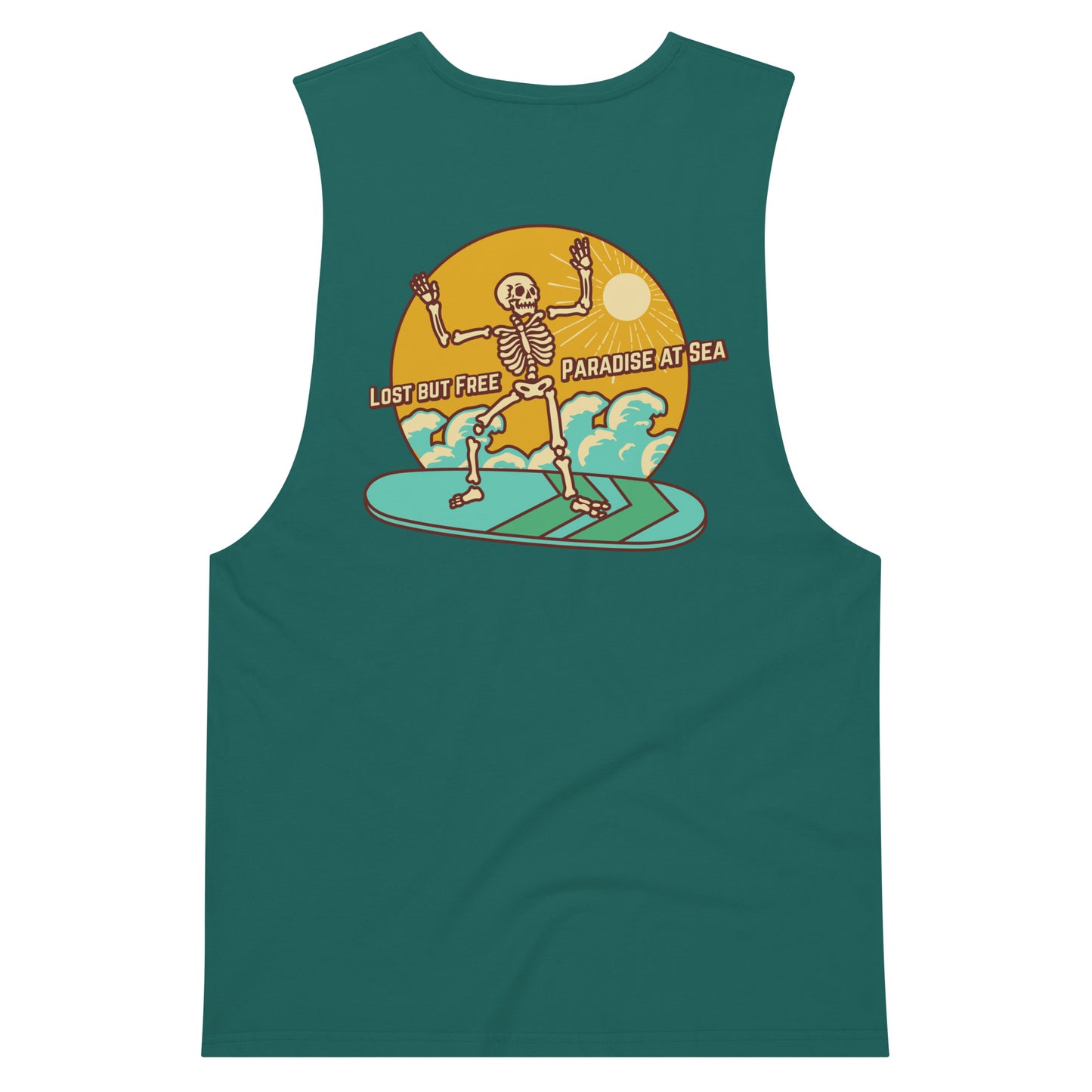 Lost drop arm tank top