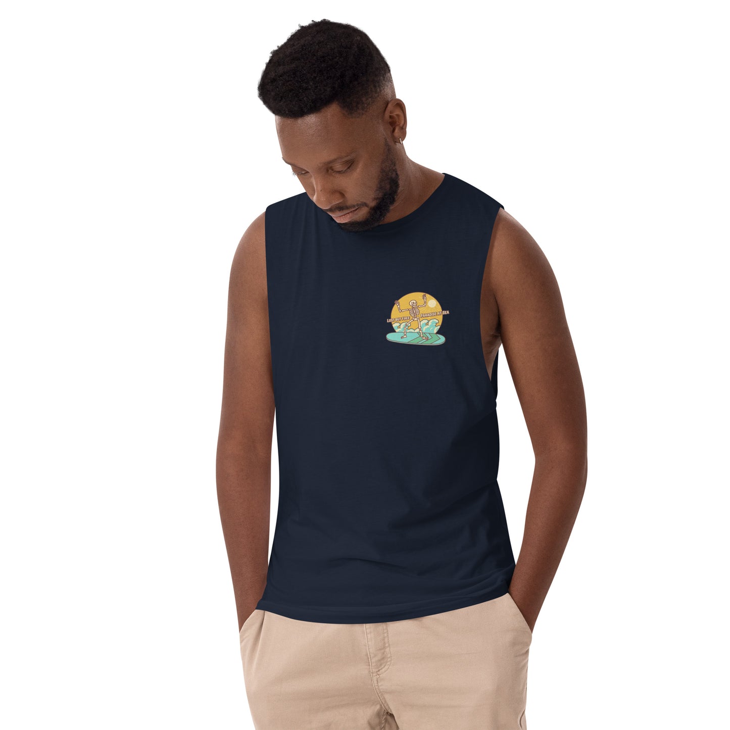 Lost drop arm tank top