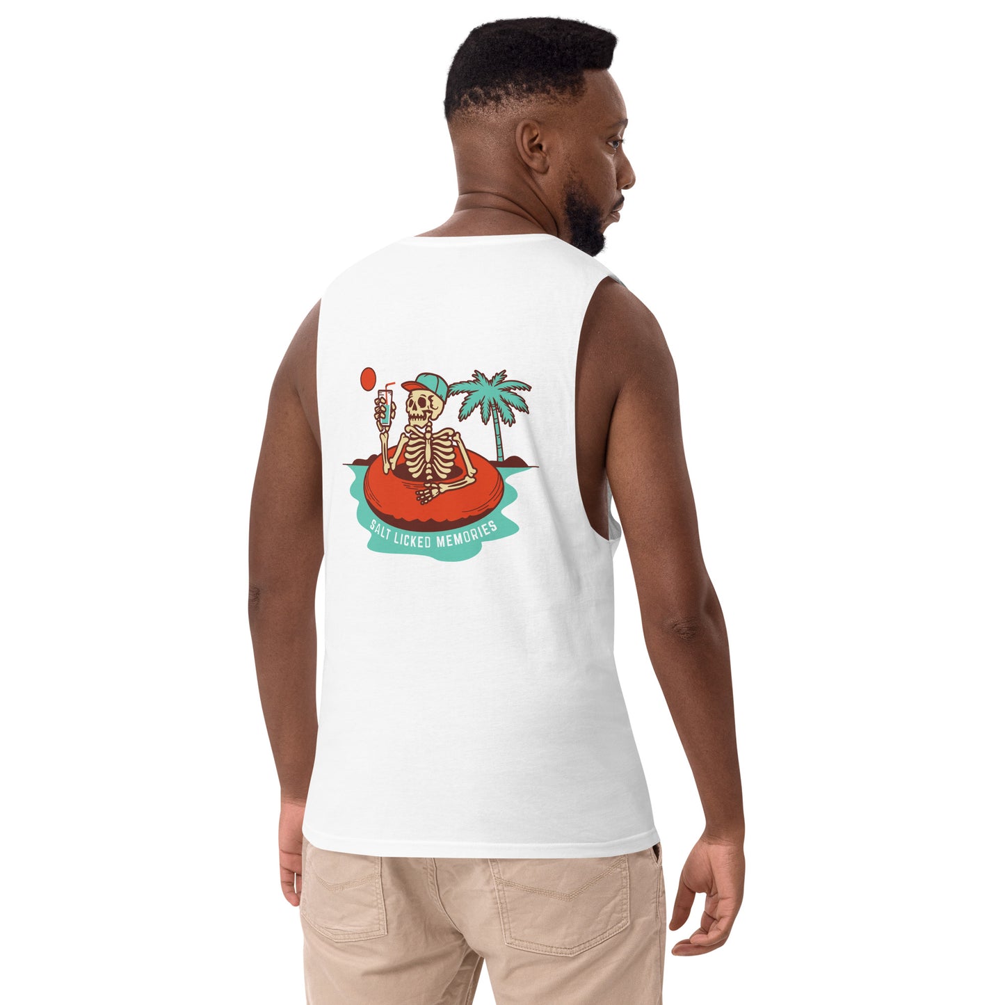 Salt licked drop arm tank top