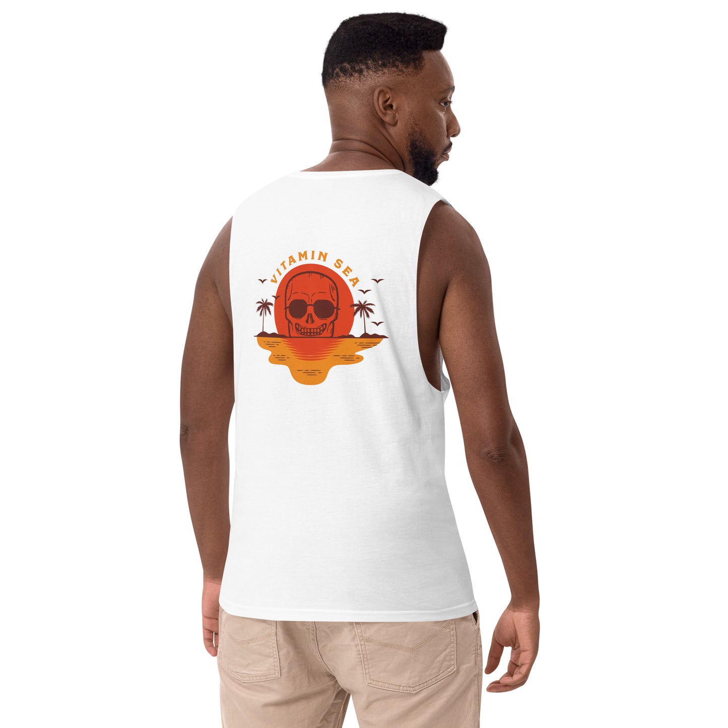 Vitamin Sea drop arm tank top