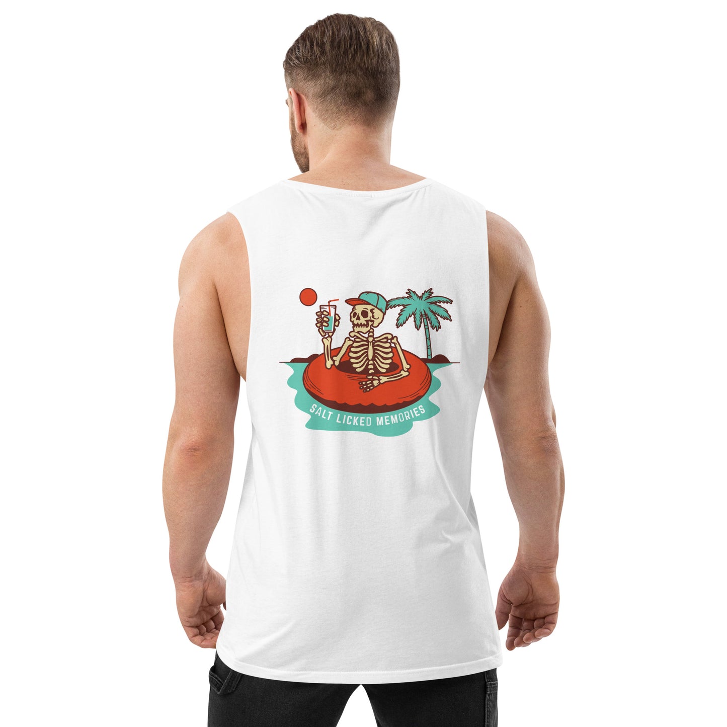 Salt licked drop arm tank top