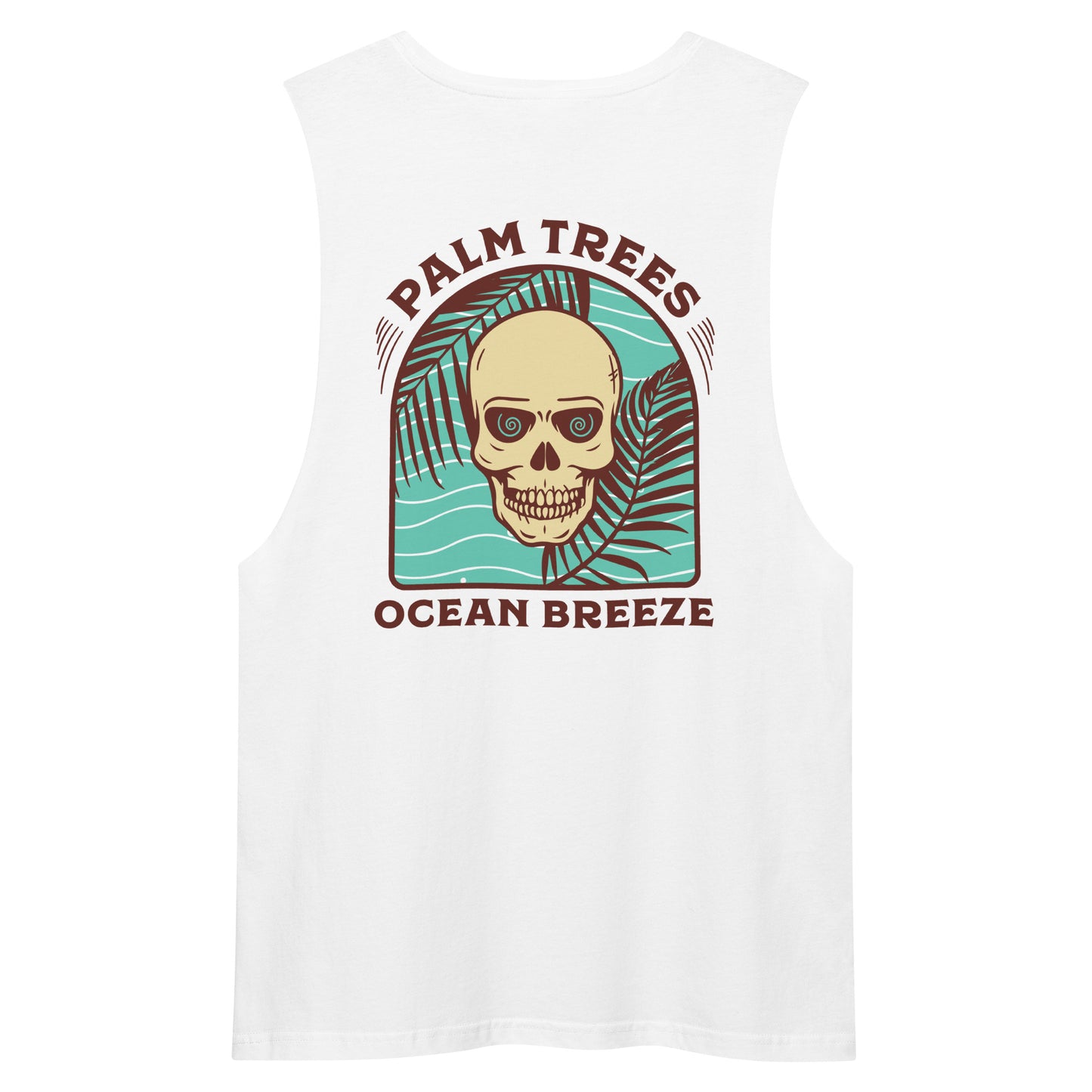 Palm Trees drop arm tank top