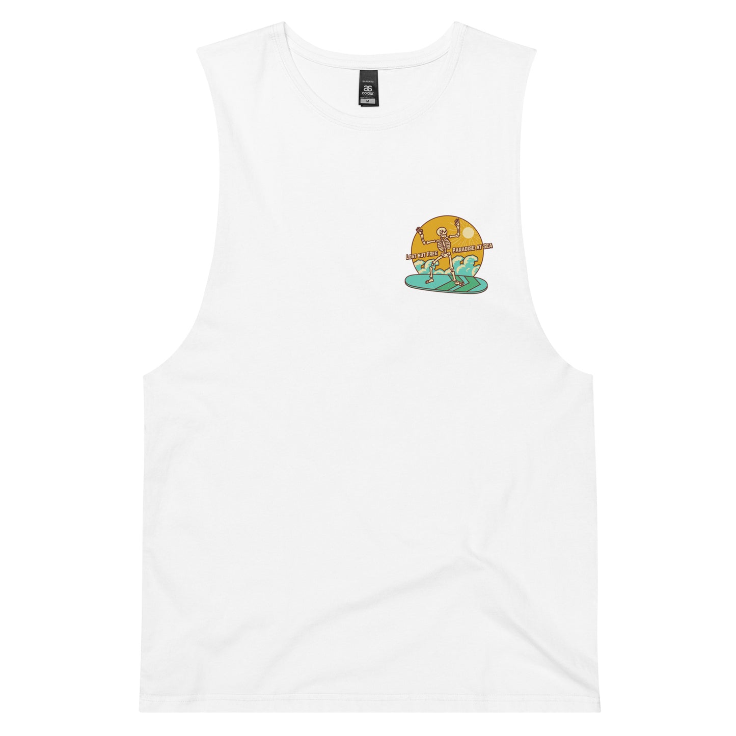 Lost drop arm tank top