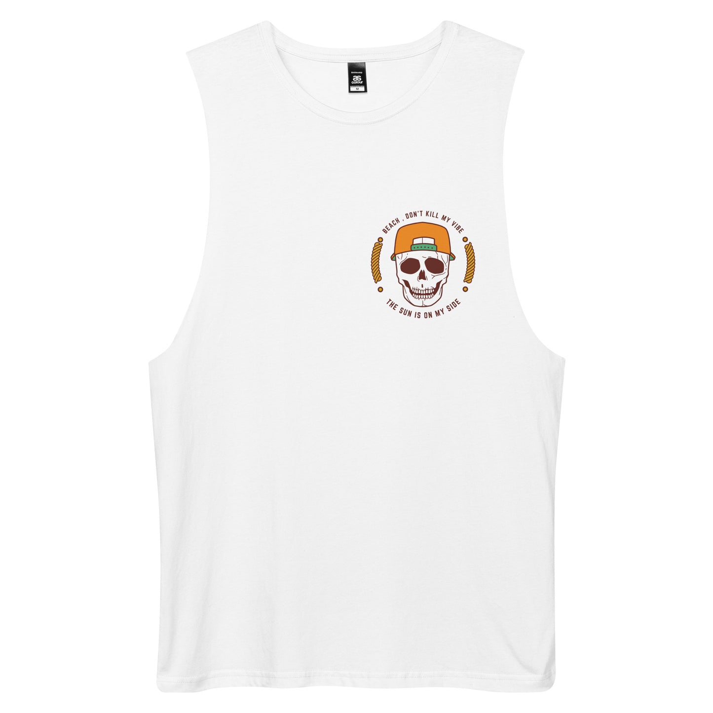 Beach don’t kill my vibe drop arm tank top