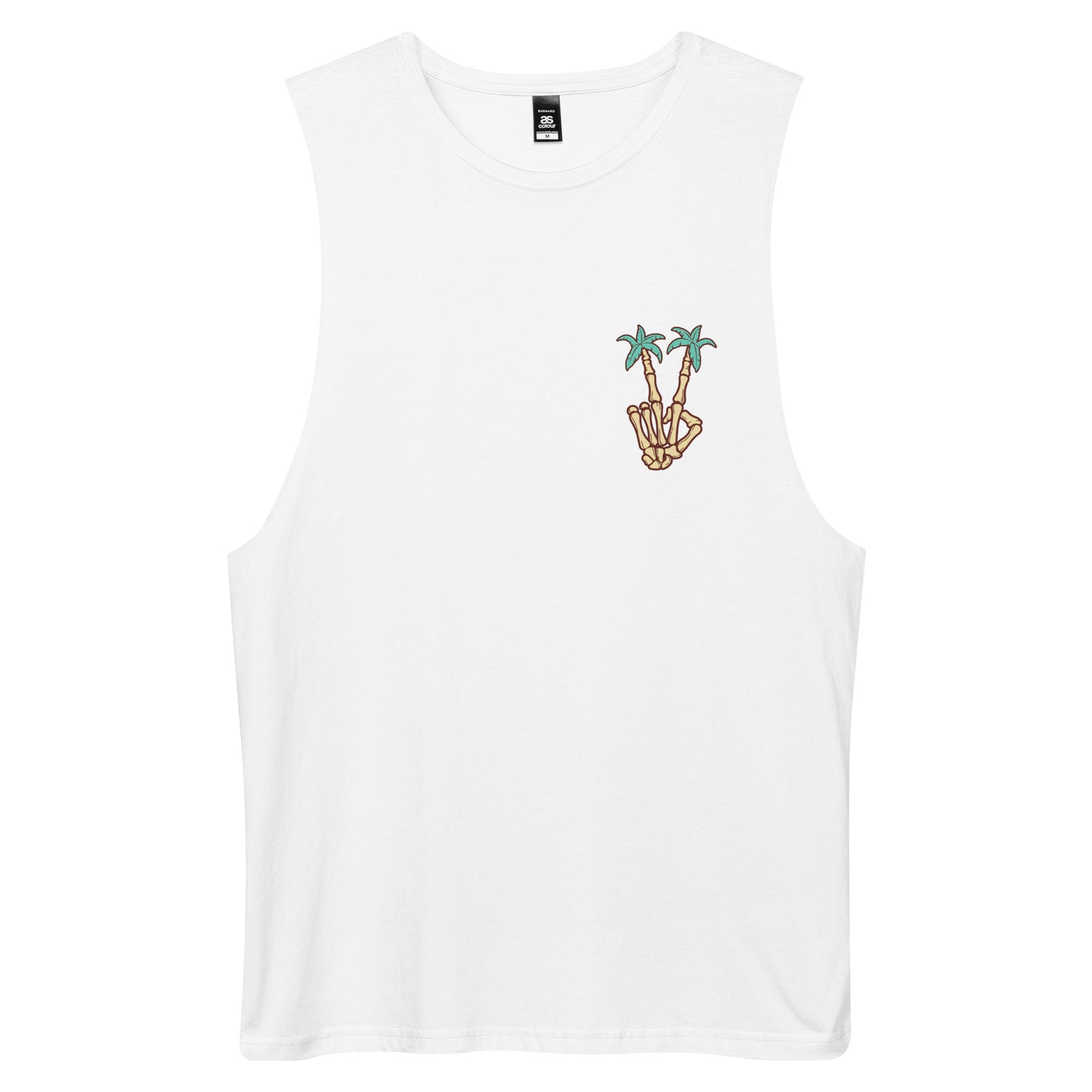 Palm Trees drop arm tank top