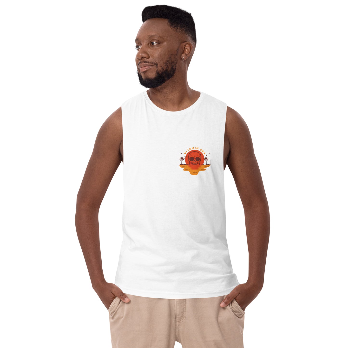 Vitamin Sea drop arm tank top