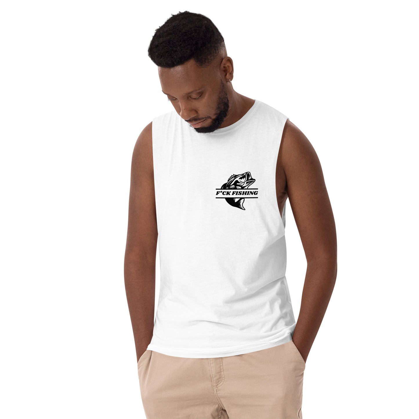 F*CK FISHING drop arm tank top