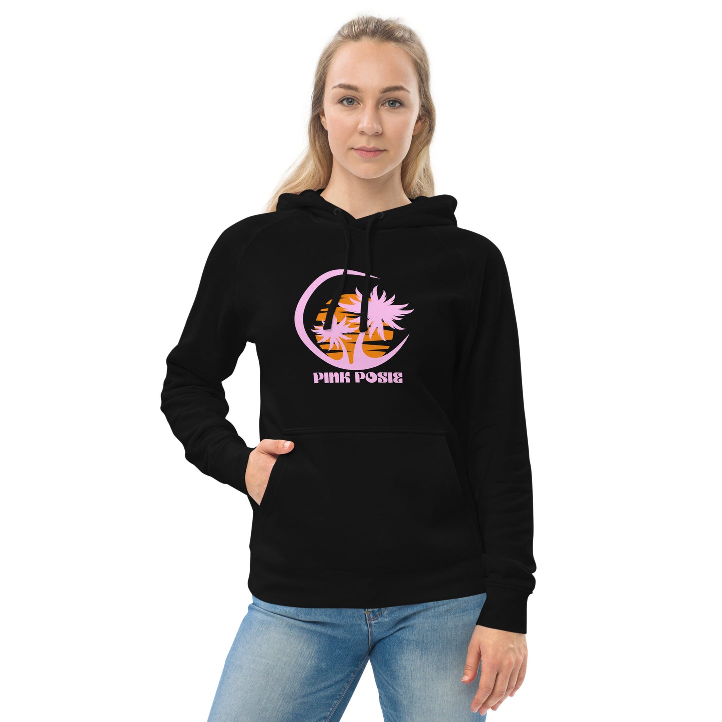 Pink night pocket hoodie