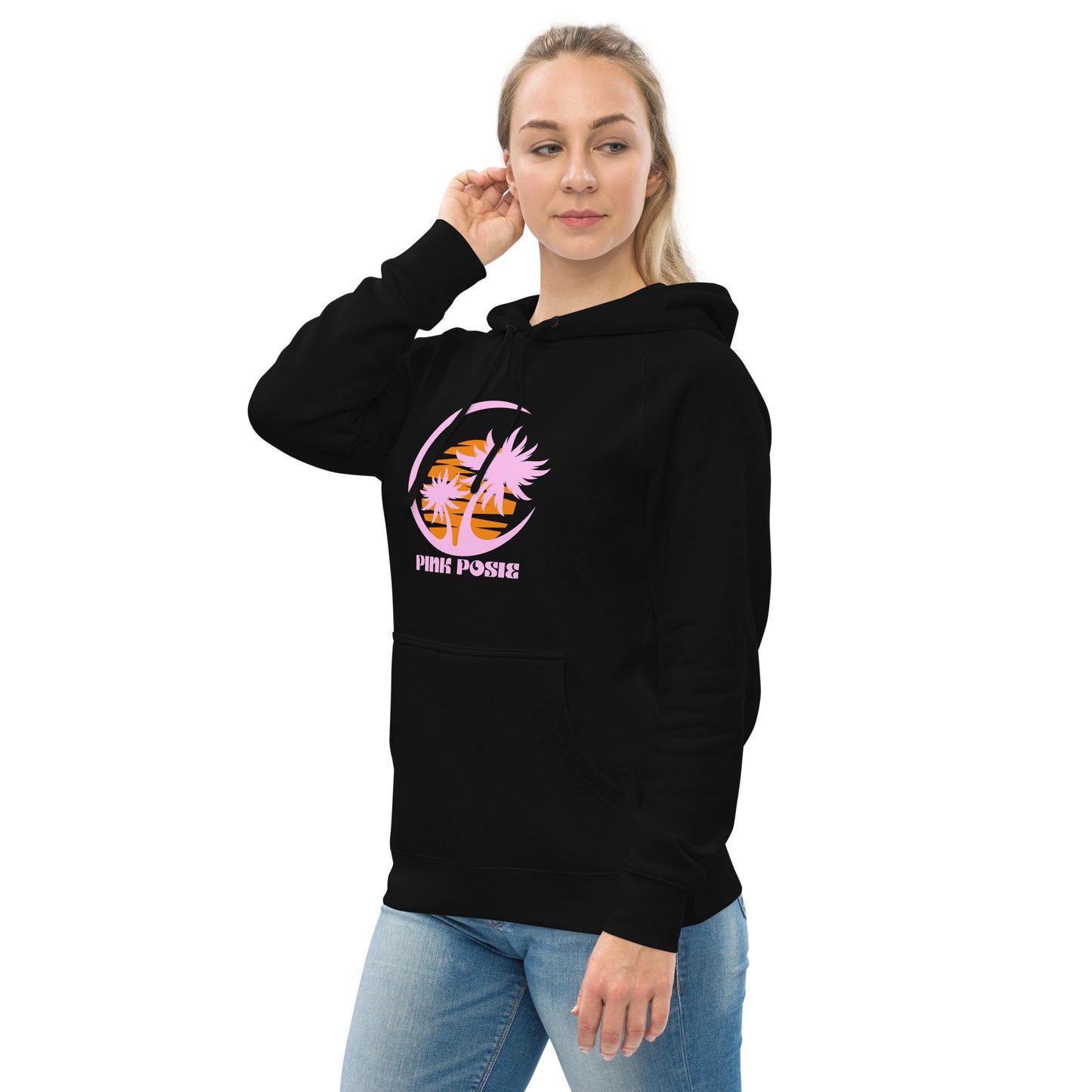 Pink night pocket hoodie