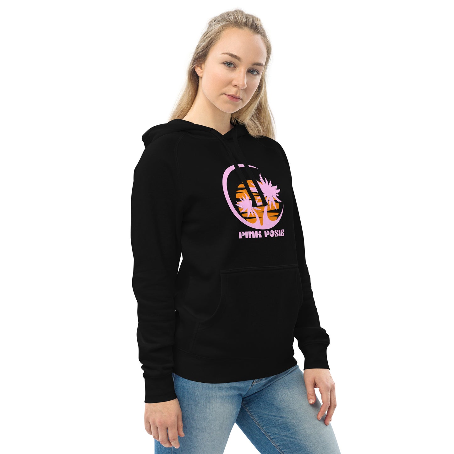 Pink night pocket hoodie