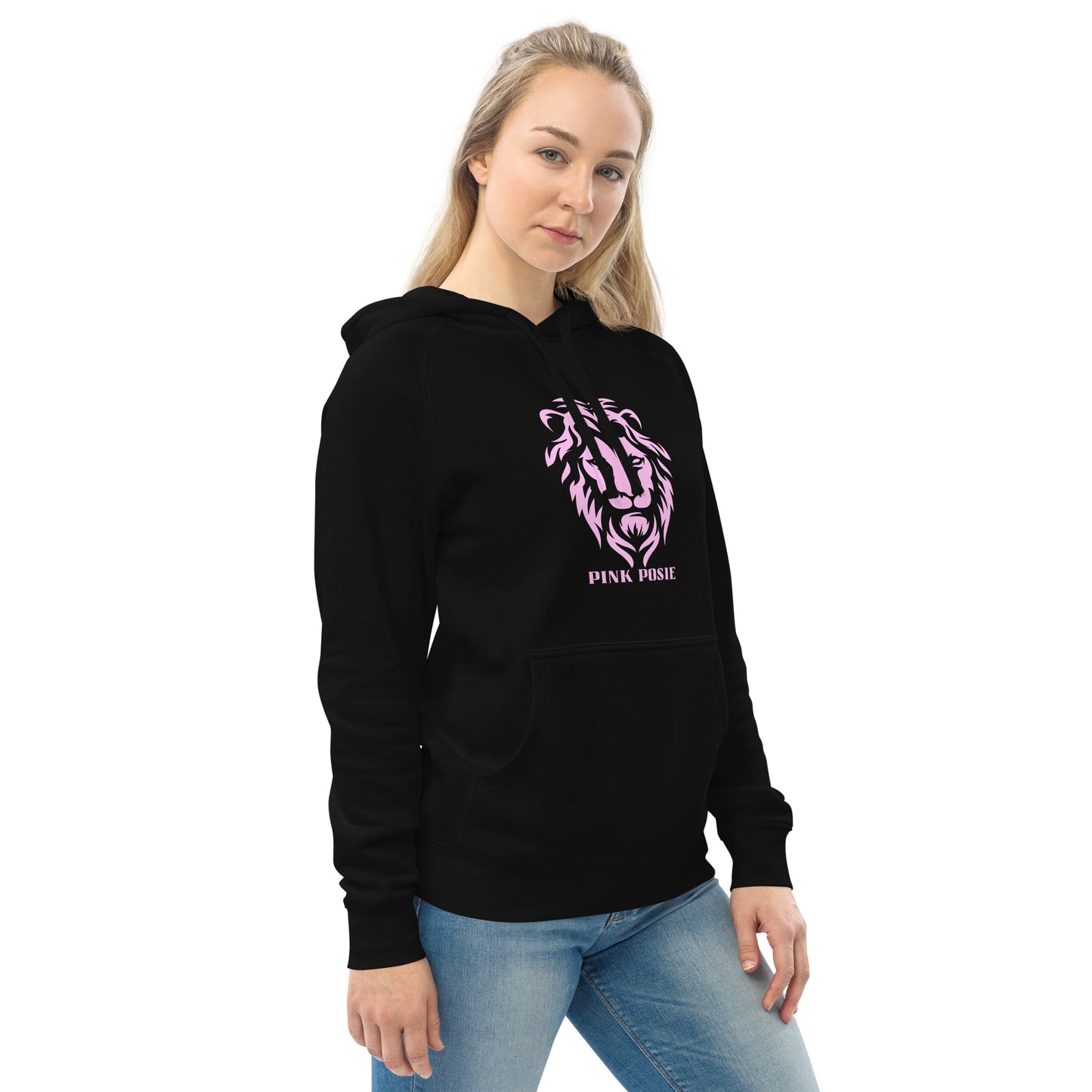 Pink Lion pocket hoodie