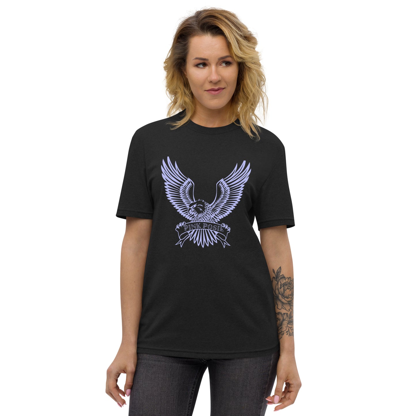 Flying Eagle Purple Print Tee