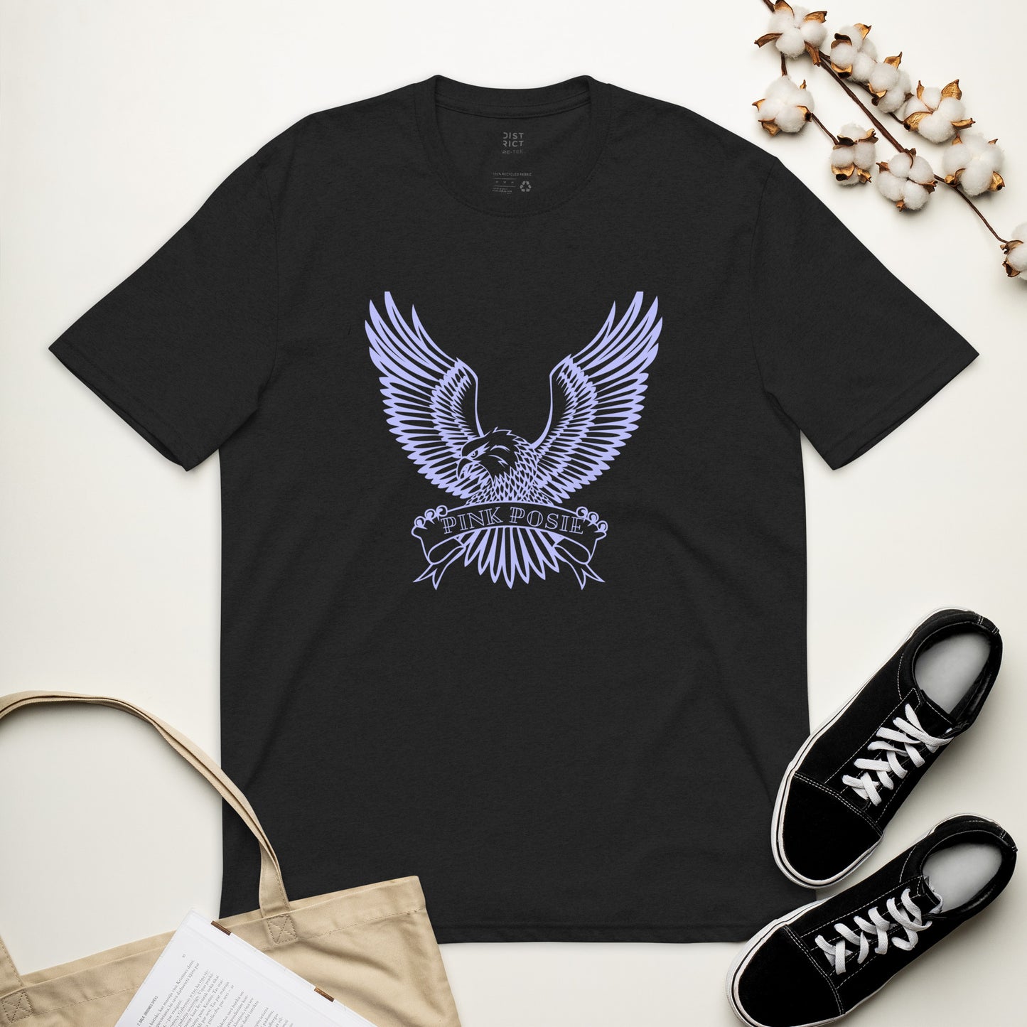 Flying Eagle Purple Print Tee