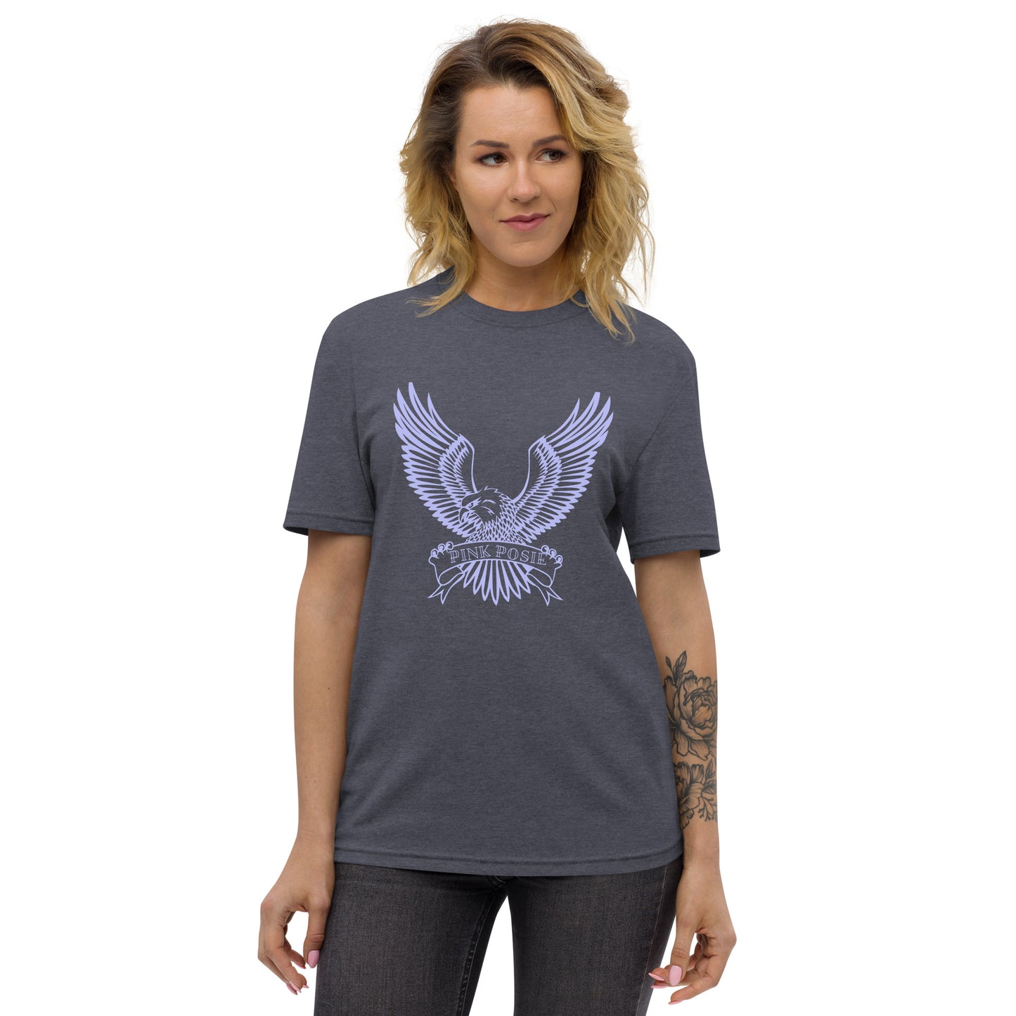 Flying Eagle Purple Print Tee