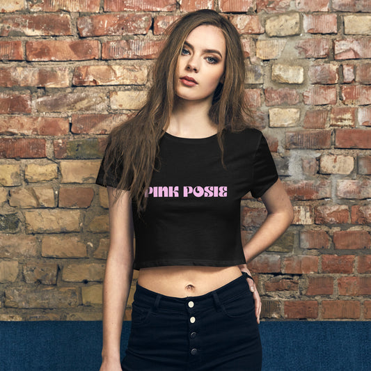 Pink Posie The Label Crop Tee