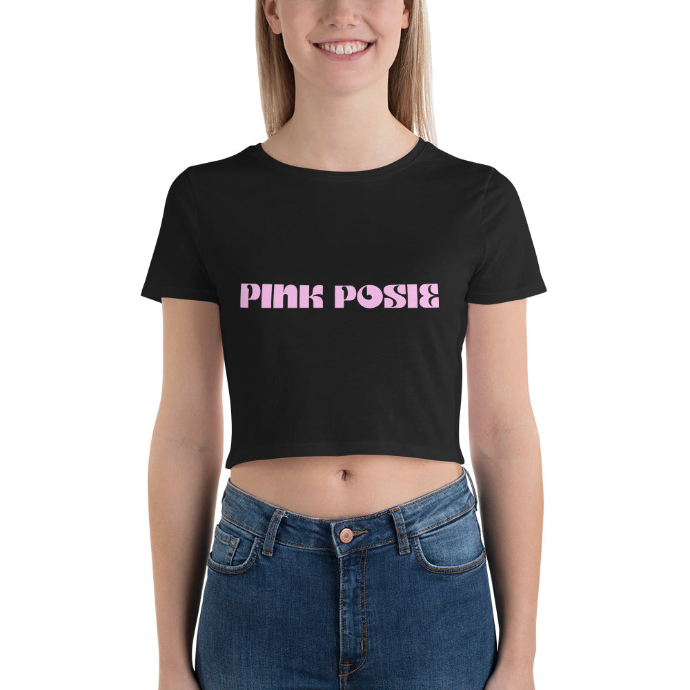 Pink Posie The Label Crop Tee