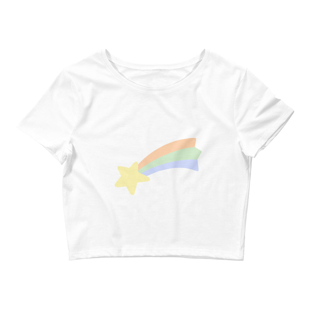 Rainbow Star Crop Tee