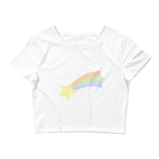 Rainbow Star Crop Tee