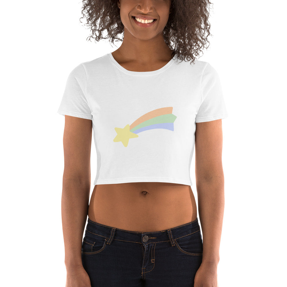 Rainbow Star Crop Tee