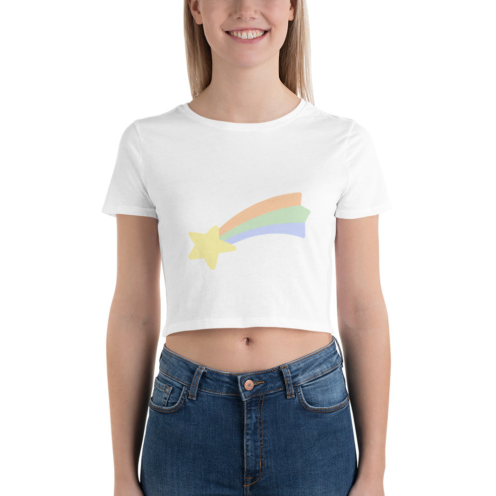 Rainbow Star Crop Tee