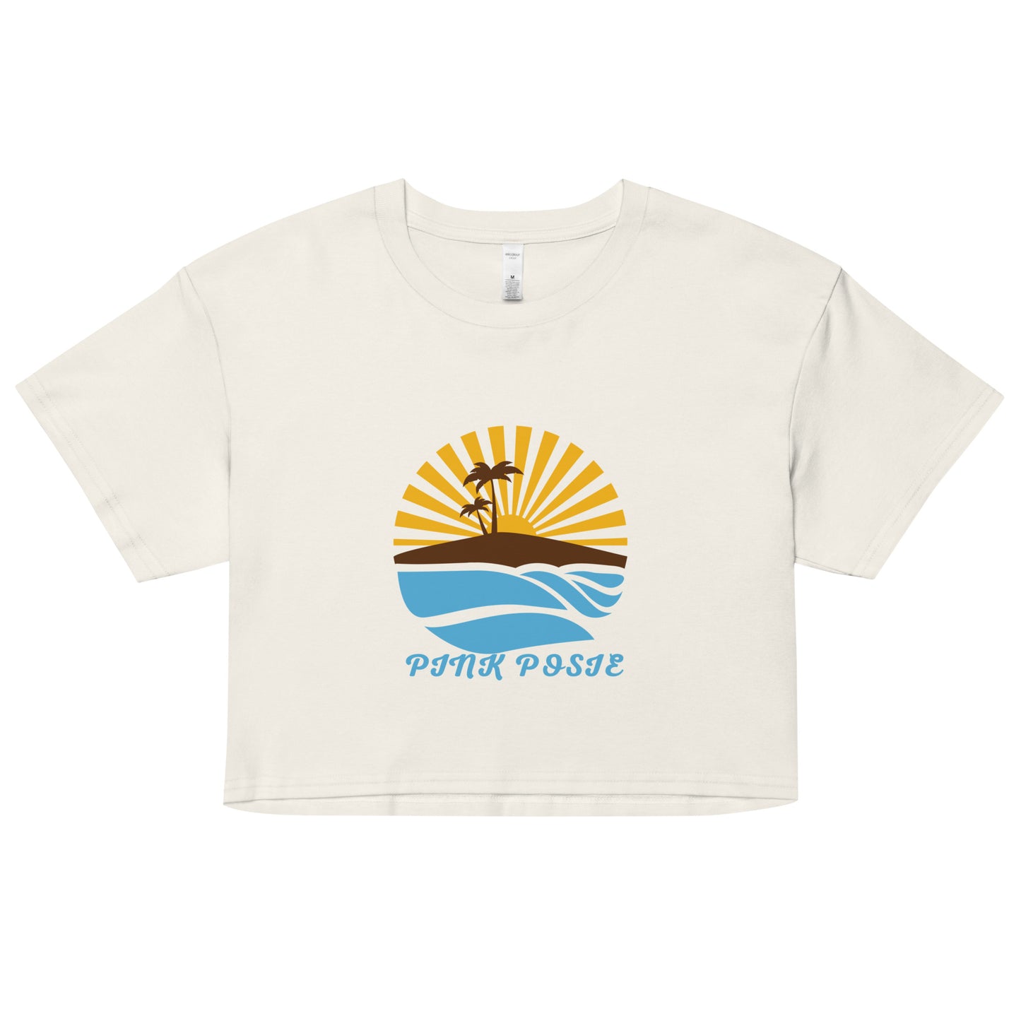 Sun beach vibes crop top