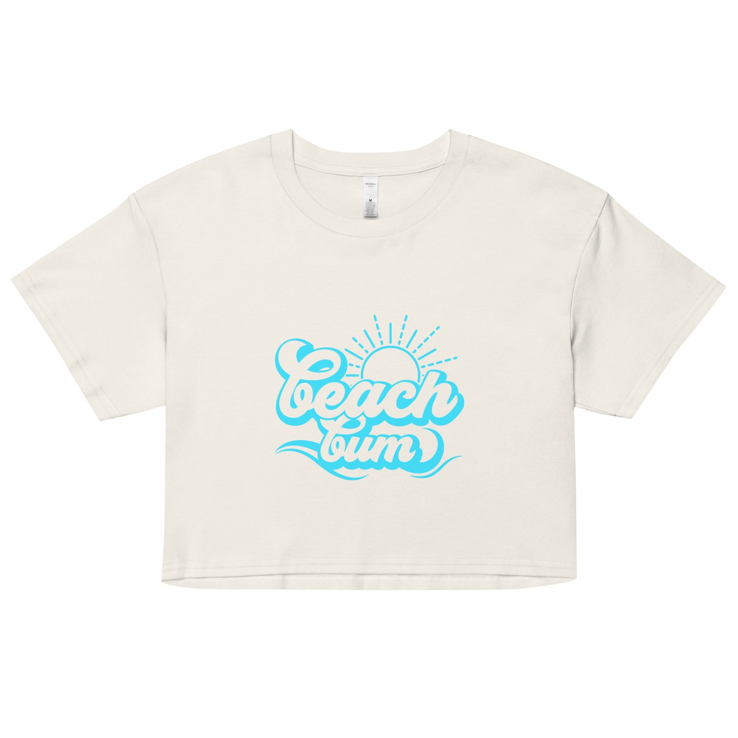 Beach Bum Blue crop top