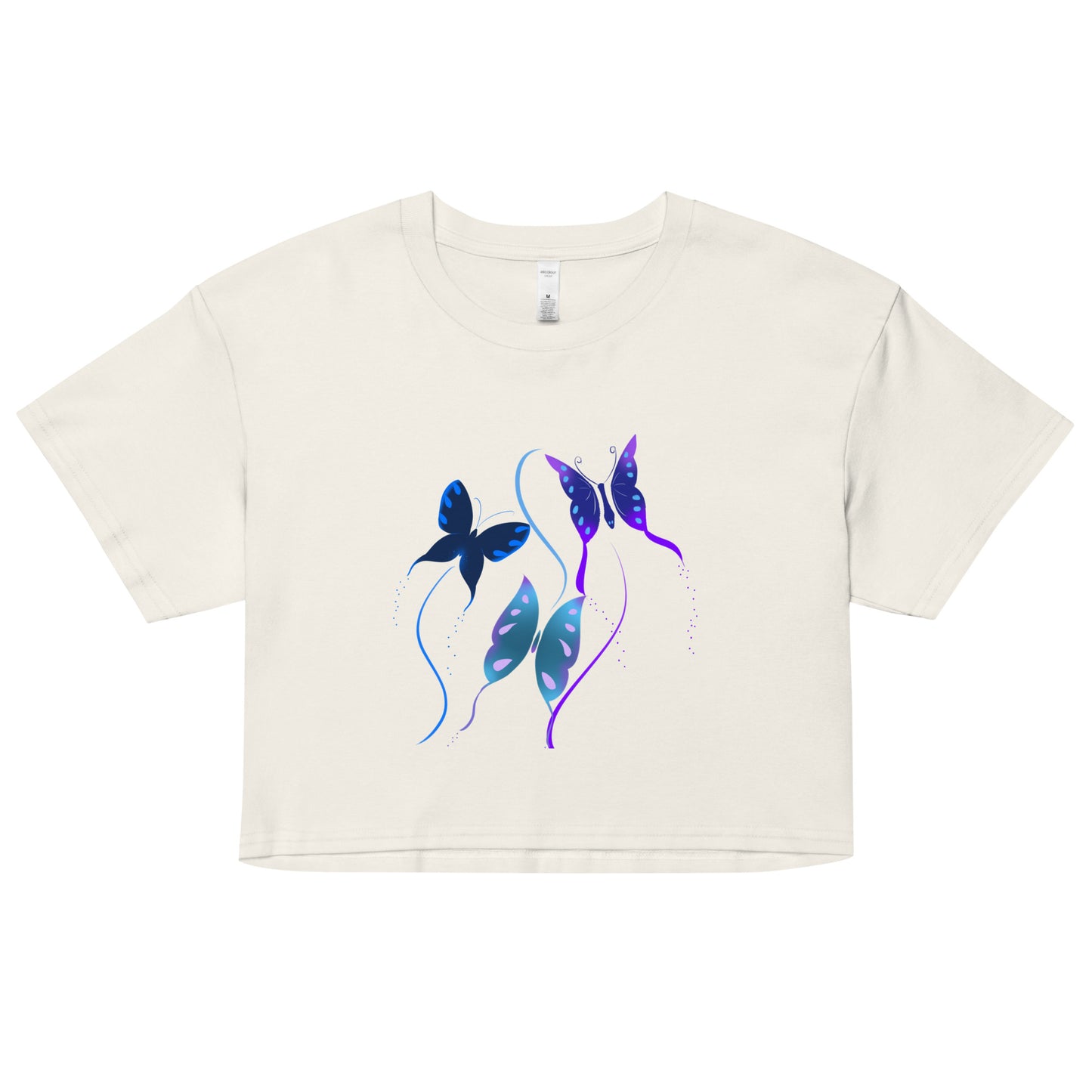 Butterfly fly crop top