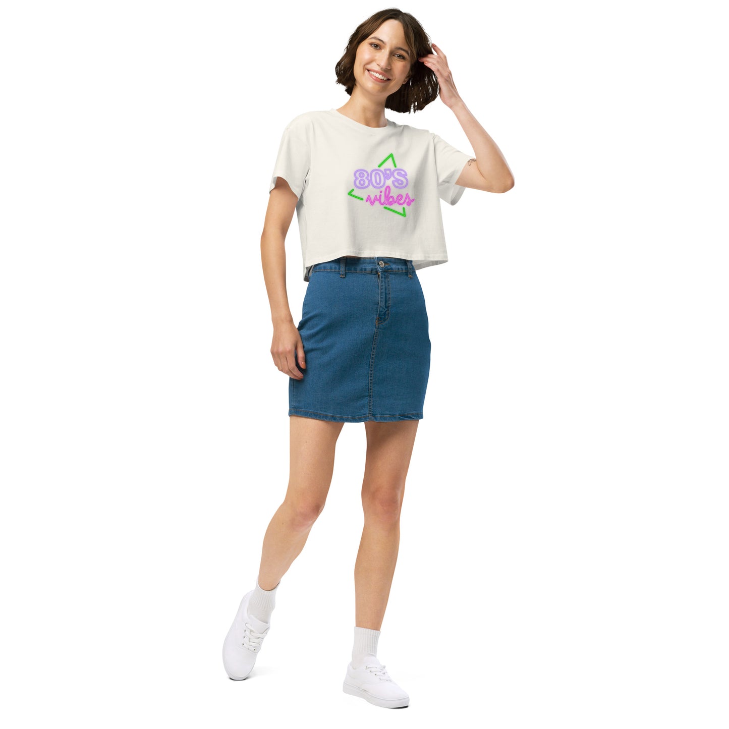 80s Vibe Women’s crop top