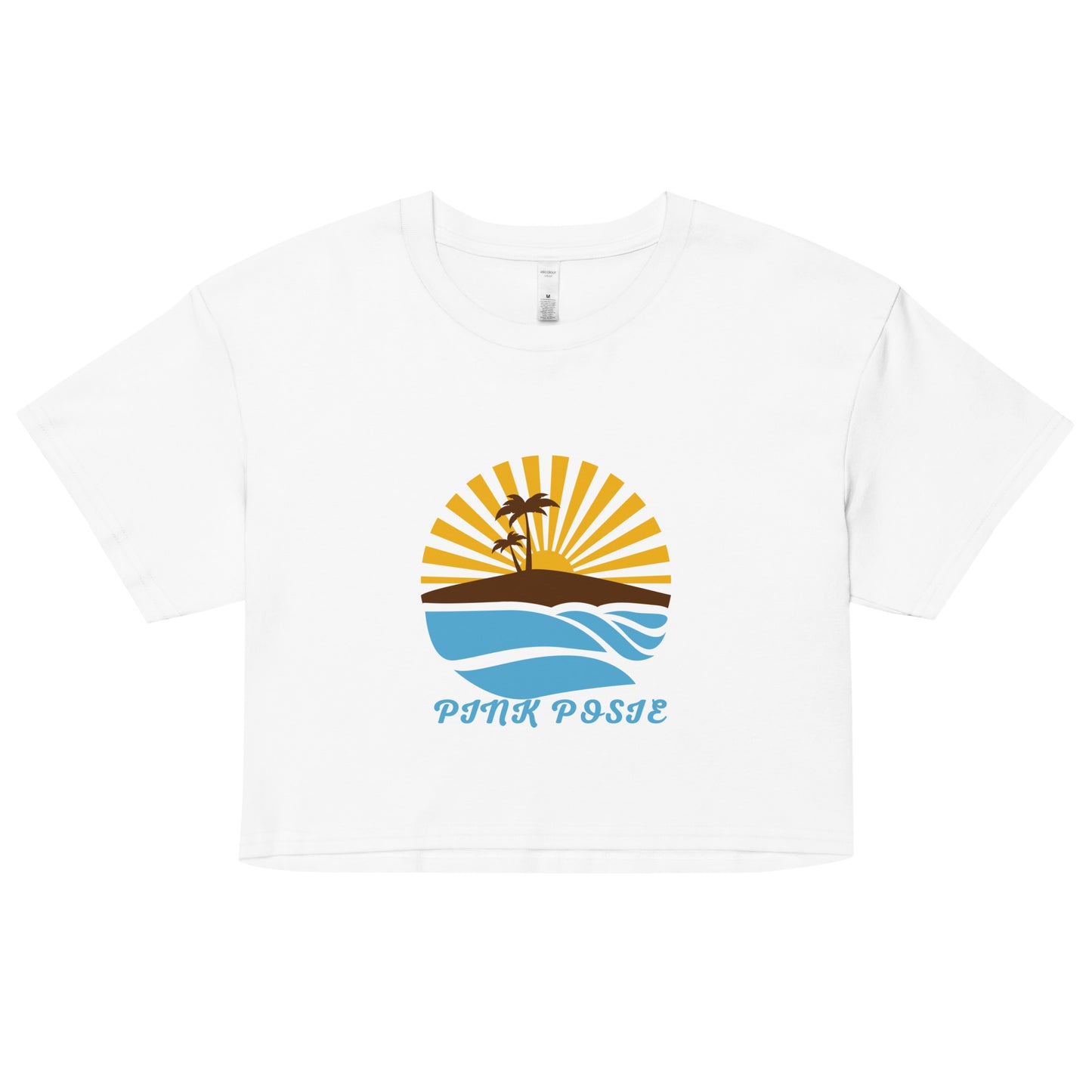 Sun beach vibes crop top