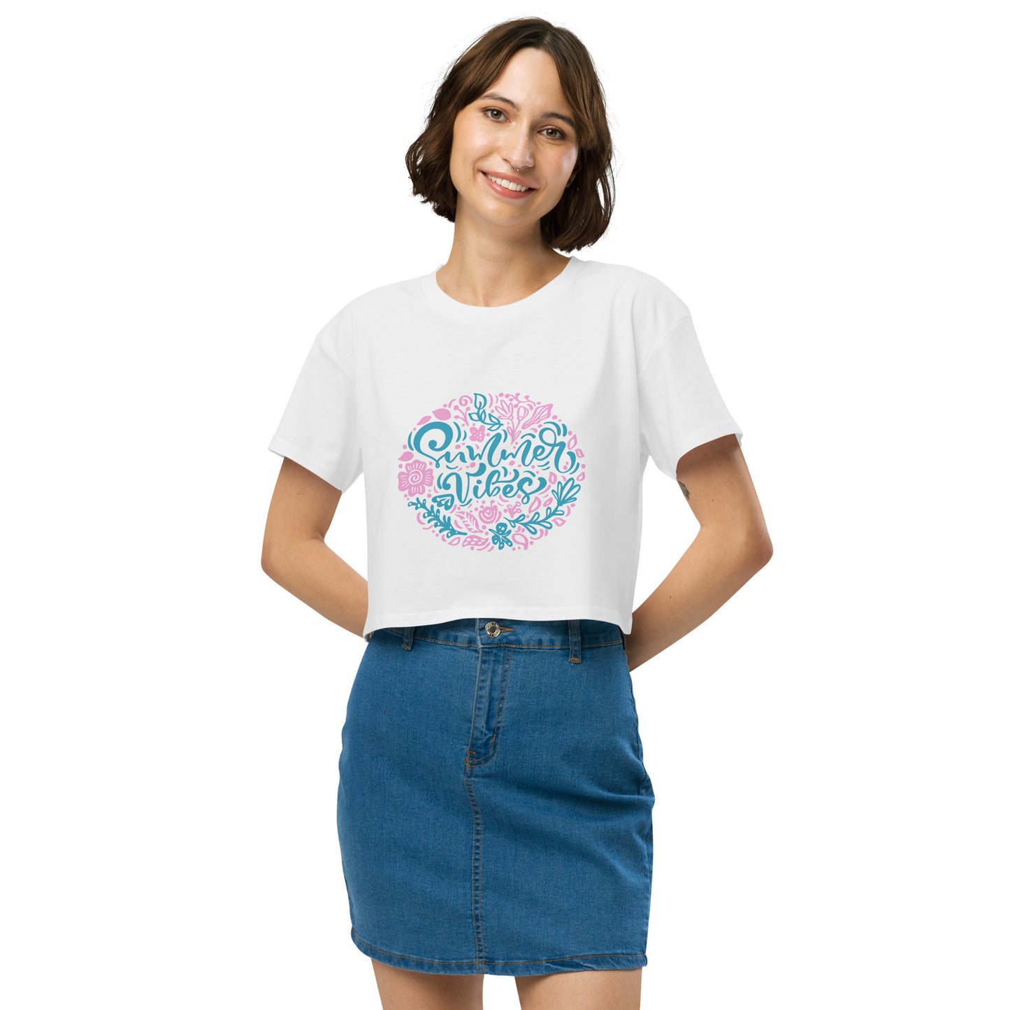 Summer Vibes Women’s crop top