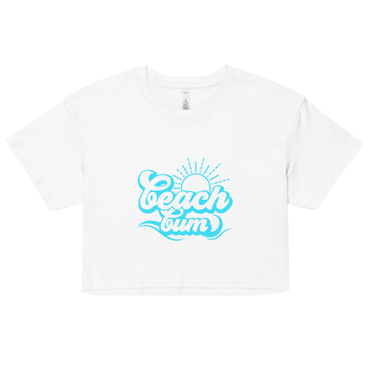 Beach Bum Blue crop top