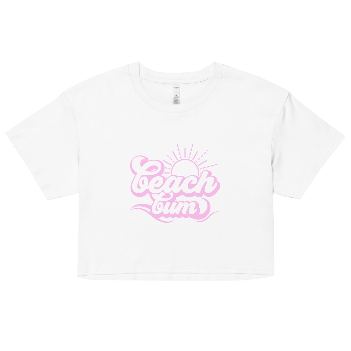 Beach Bum Pink crop top