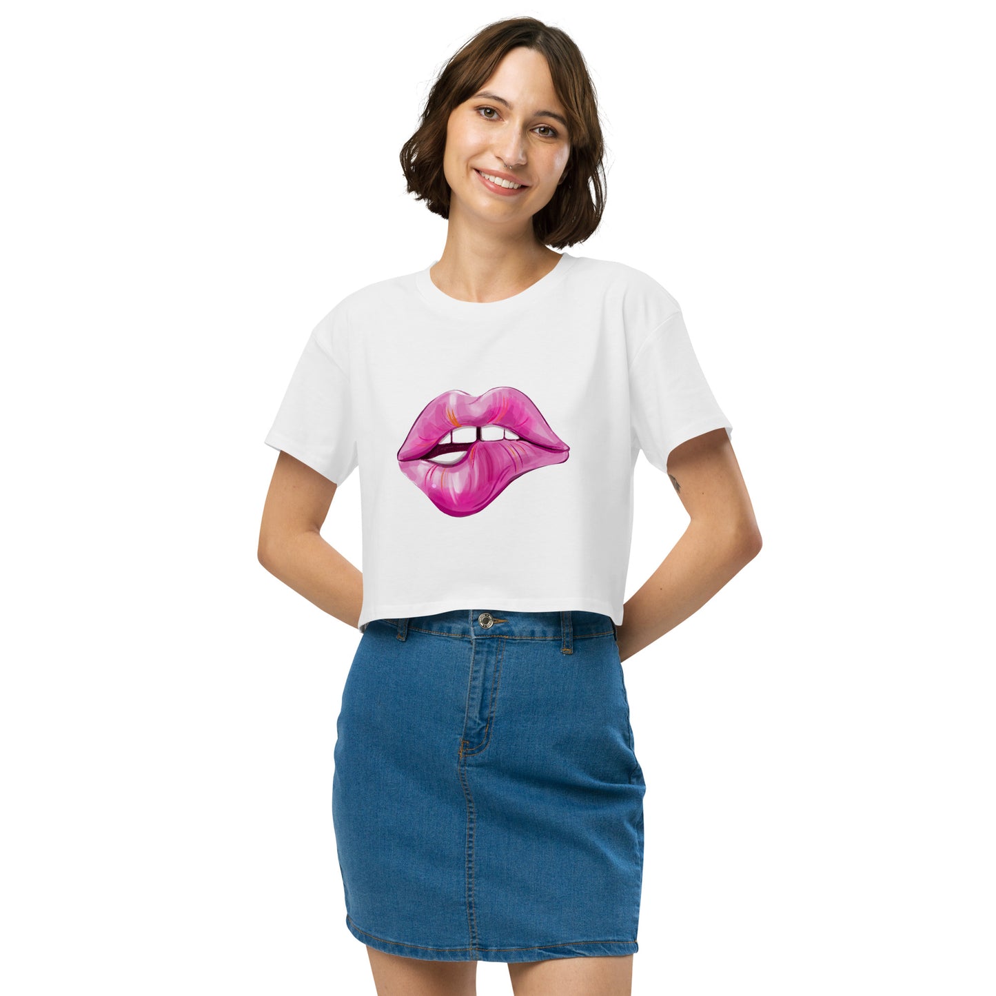 Lips crop top